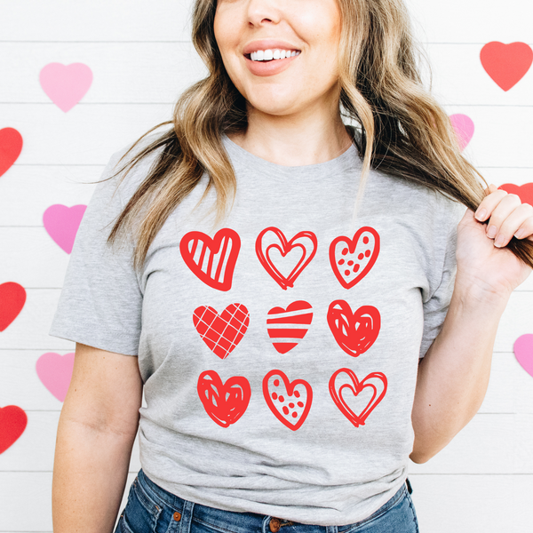 Nine Hearts Valentine Tee Shirt