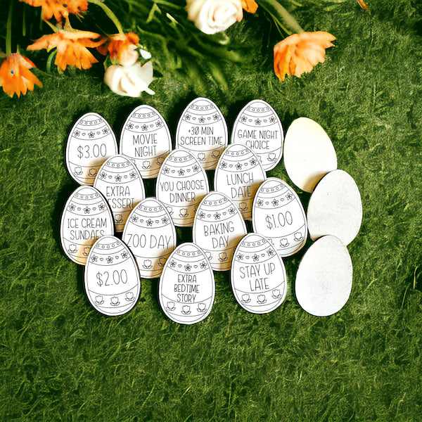 Easter Egg Filler Tokens for Kids