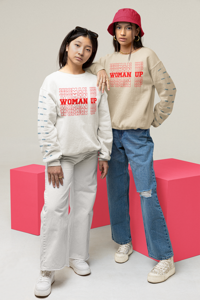two young women standing next to each other