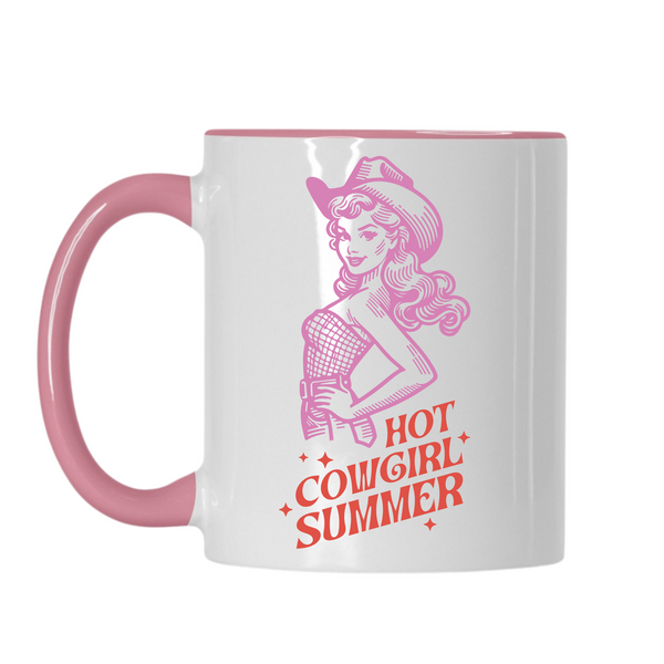 western cowgirl mug, cowgirl retro mug, cowgirl on horse, rodeo mug