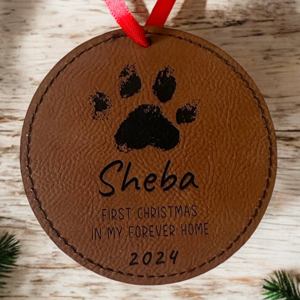 leather ornament
adoption ornament
pet First Christmas
dog ornament
adoption gift Cat
adoption keepsake
Holiday pet ornament
Christmas tree decor
2024 ornament
custom pet gift
Forever home
pet ornament
New pet ornament