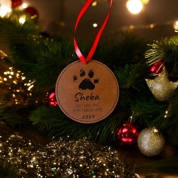 leather ornament
adoption ornament
pet First Christmas
dog ornament
adoption gift Cat
adoption keepsake
Holiday pet ornament
Christmas tree decor
2024 ornament
custom pet gift
Forever home
pet ornament
New pet ornament