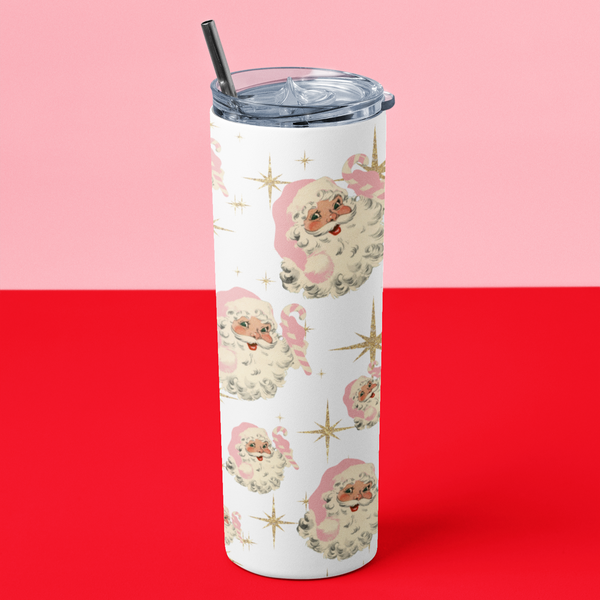 Retro Santa tumbler
Mid-century modern tumbler
Pink Christmas tumbler
Seamless pattern tumbler
Vintage Santa drinkware
Holiday skinny tumbler
Retro holiday mug
Christmas starburst tumbler
Fun Christmas gifts
Unique holiday drinkware
Festive tumbler design
Santa Claus tumbler
Mid-century Christmas decor
Cute holiday accessories
Gift for Christmas lovers