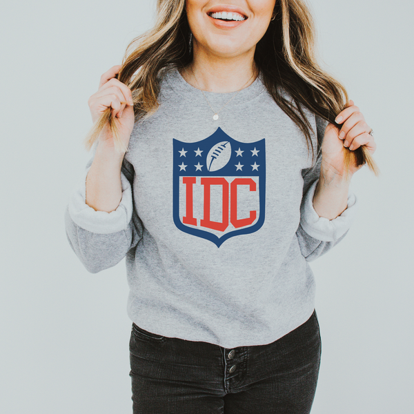 I Don't Care Football Sweatshirt  IDC Superbowl Sweatshirt or Tee