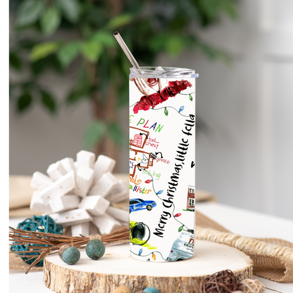 home alone gift, funny christmas mug, christmas tumbler, home alone gift, merry christmas ya filthy animal
