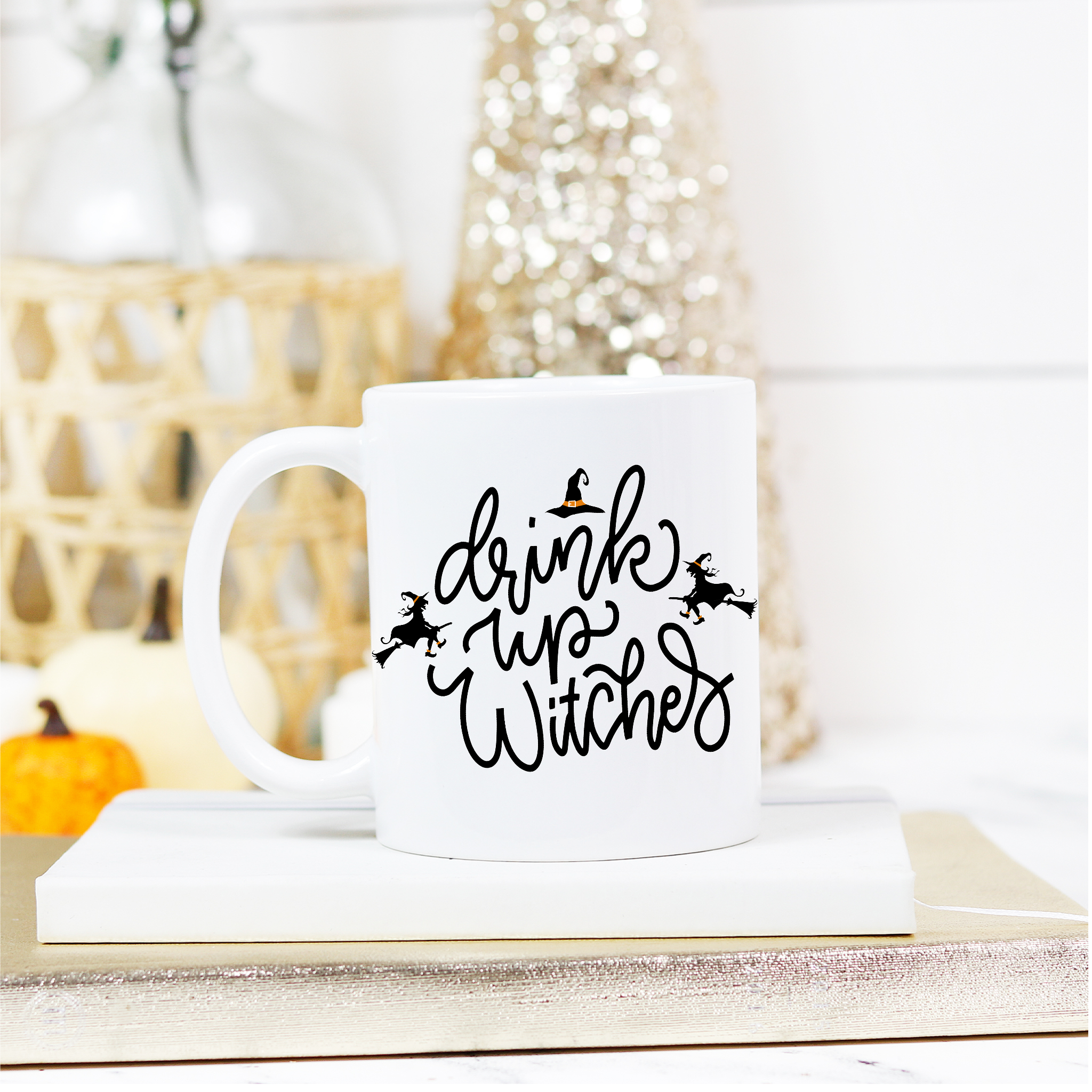 Drink Up Witches, Halloween decor, Witch Decor, Halloweeen mug, halloween cup, halloween gift, fall gift, october gift