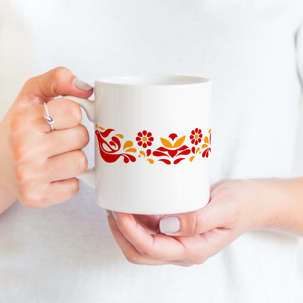 Pyrex Friendship Mug, Pyrex Friendship Design, Retro Pyrex, retro inspired mug