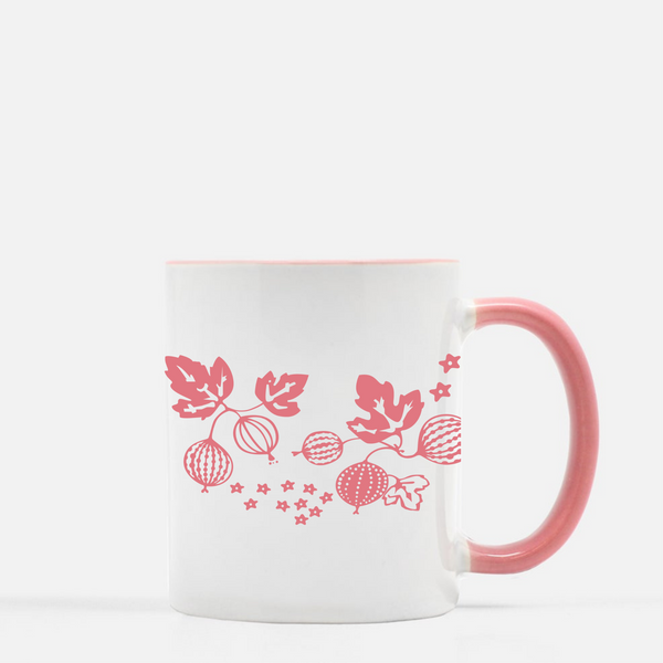 Pyrex Inspired Gooseberry Design Ceramic Mug