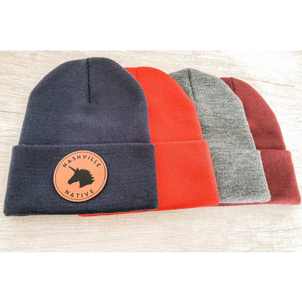 nashville native unicorn hat, nashville native, nashville hat, nashville beanie, unicorn beanie, nashville tennessee hat