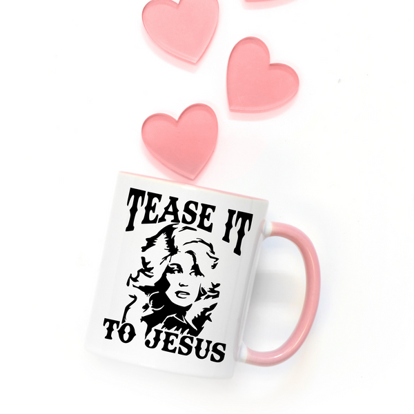 Gift For Country Music Fan, In Dolly We Trust Mug, Dolly Parton Gift, Dolly Mug, Dolly For President, Dolly Parton Gift, Cowgirl, Tease It To Jesus, Big Hair Mug, Hairstylist Gift