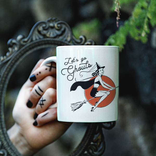 Let's Go Ghouls Halloween Ceramic Mug
