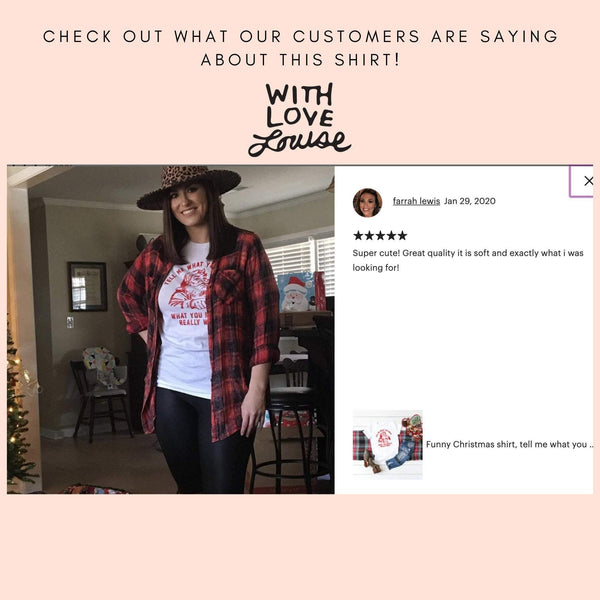 Funny Christmas shirt - With Love Louise