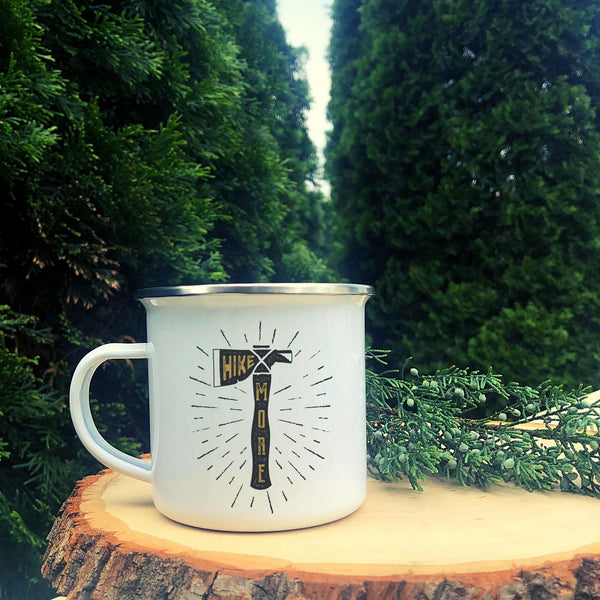 Hike More Camping Aluminum Mug