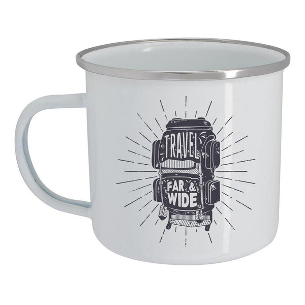 wanderlust hiking enamel camping mug - With Love Louise