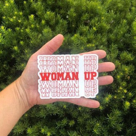 Feminist Woman Up sticker - With Love Louise