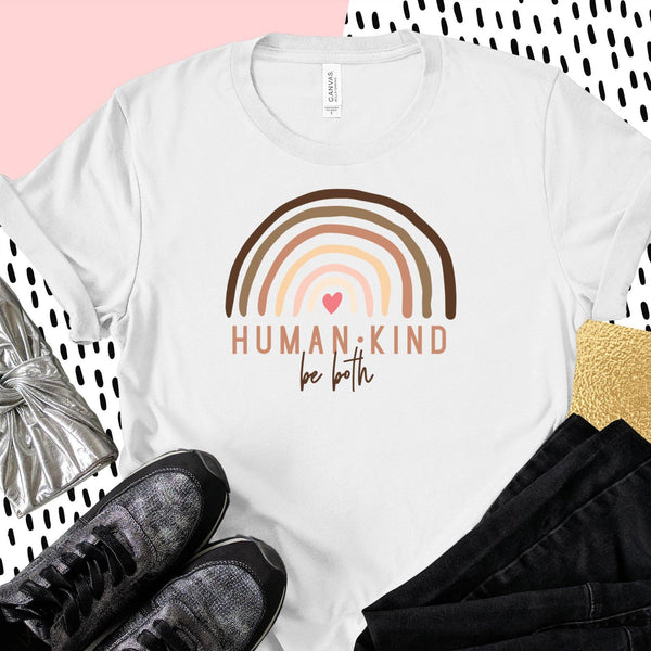 Kindness and Equality Shirt - With Love LouiseKindness and Equality Shirt - With Love Louise , Human Kind Be Both, boho rainbow