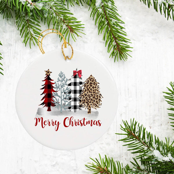 Buffalo Plaid Christmas Tree Ornament - With Love Louise