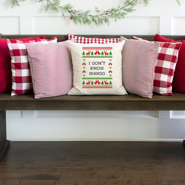Todd and Margo Christmas Throw Pillow Cover Set