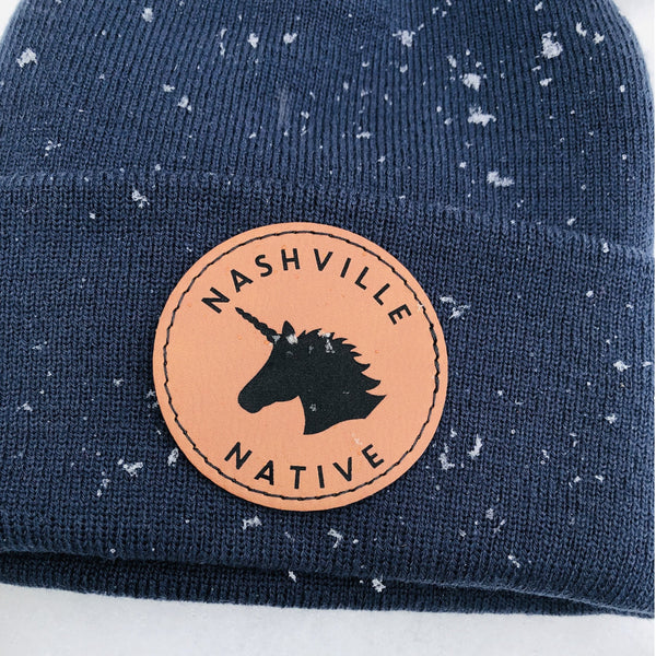 nashville native unicorn hat, nashville native, nashville hat, nashville beanie, unicorn beanie, nashville tennessee hat