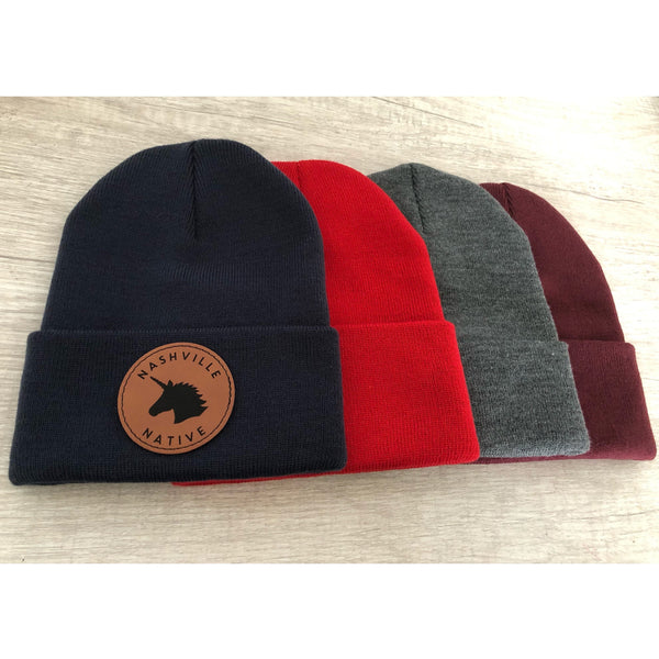 nashville native unicorn hat, nashville native, nashville hat, nashville beanie, unicorn beanie, nashville tennessee hat