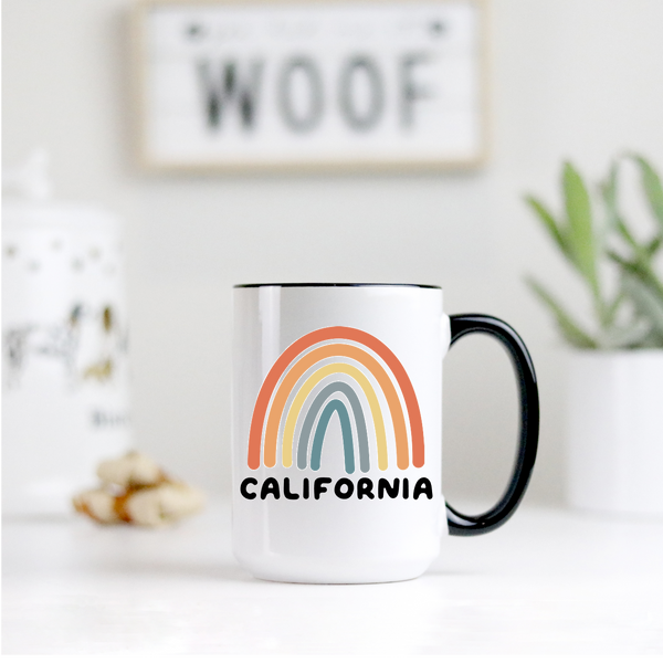 State Rainbow Customized Ceramic Mug