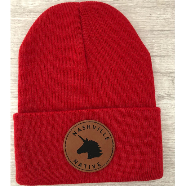 nashville native unicorn hat, nashville native, nashville hat, nashville beanie, unicorn beanie, nashville tennessee hat