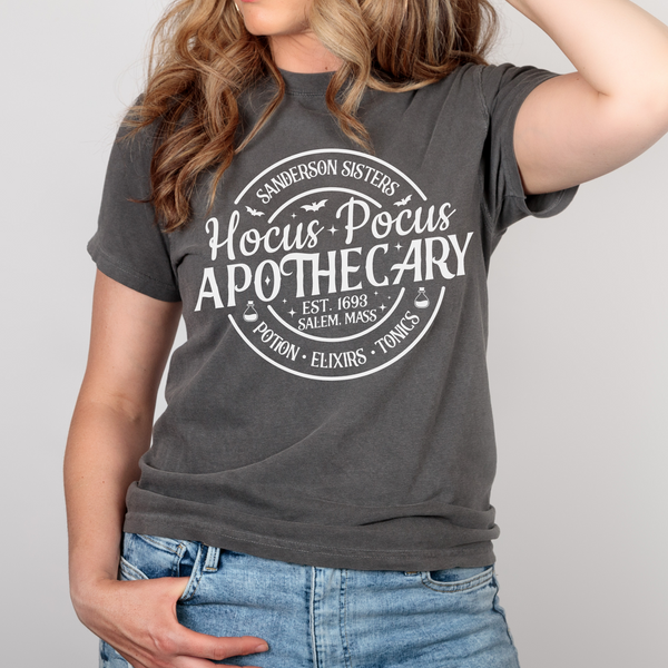 Sanderson Sisters, Hocus Pocus Apothecary, Halloween Tee, Halloween Shirt, Fall Tee, Comfort Colors Tee