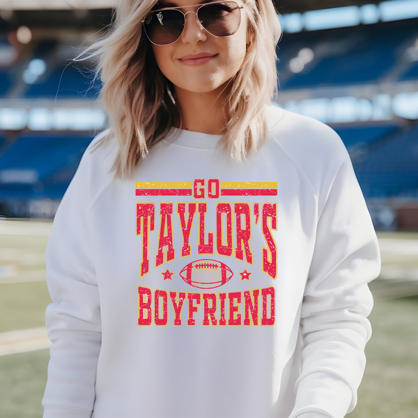Go Taylors Boyfriend Superbowl Sweatshirt