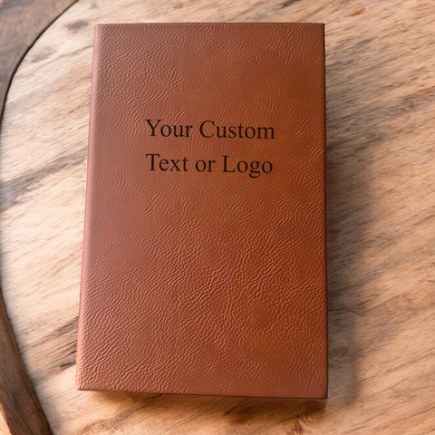 Personalized Engraved Journal - Custom Notebook with your brand, logo or custom text