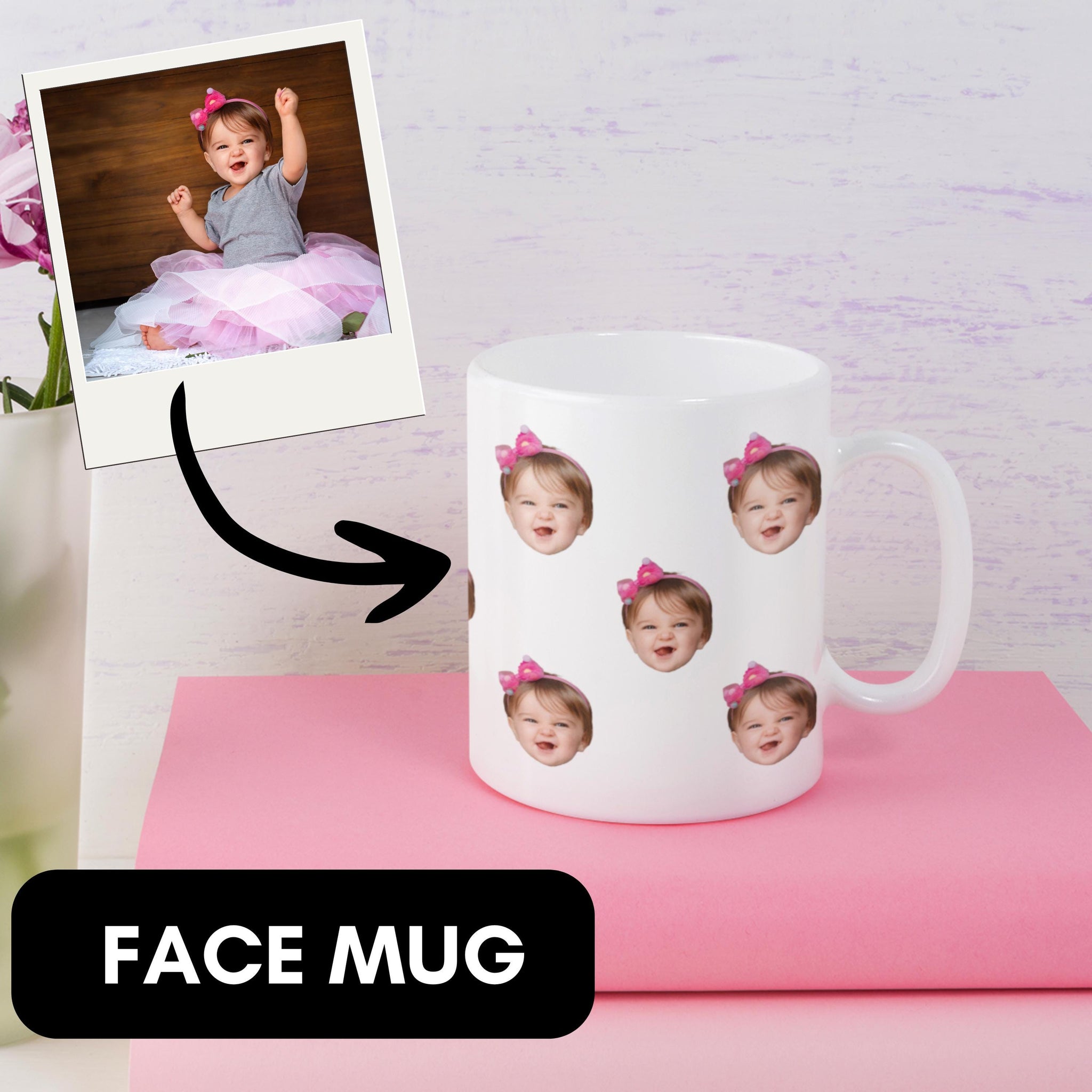 Custom Face Mug - Custom Baby Face - Baby Face Mug - Your Face Mug - Easter Gift- Father's Day Gift - Mother's Day Gift - Funny Gift Ideas