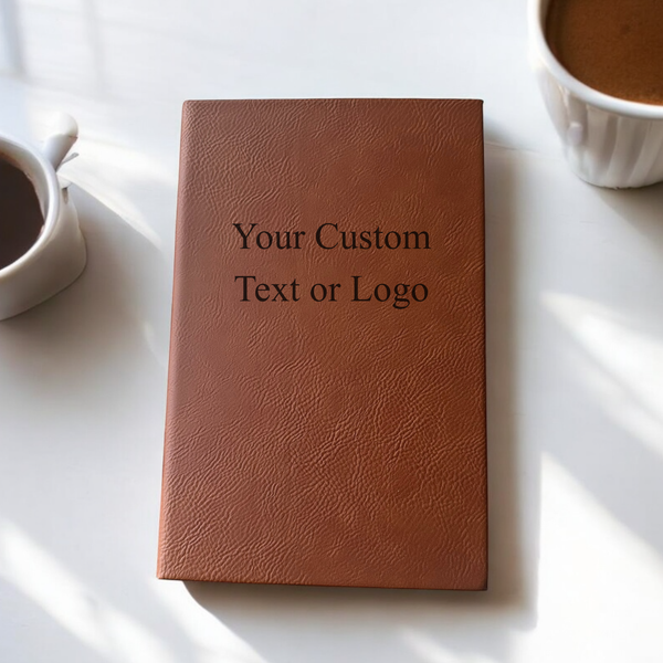 Personalized Engraved Journal - Custom Notebook with your brand, logo or custom text