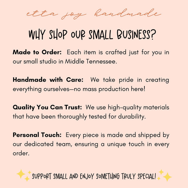 a pink poster with the words why shop up small business?