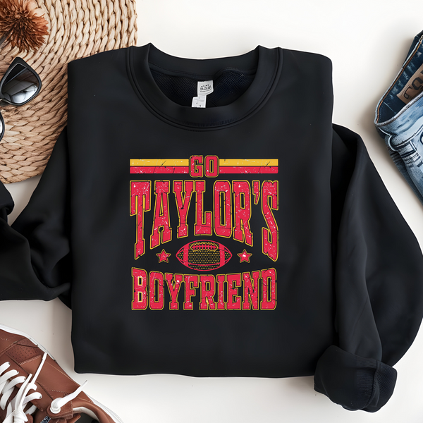 Go Taylors Boyfriend Superbowl Sweatshirt
