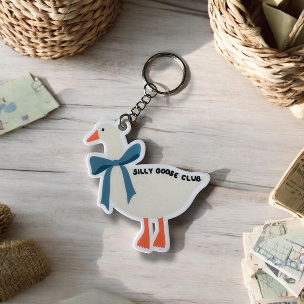 Custom Goose Keychain with Name or Phrase
80s Inspired Personalized Keychain
Personalized Acrylic Animal Keychain
Cute Goose Gift for Goose Lovers
Custom Gift for Vintage Collectors