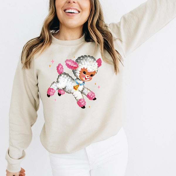 Cottagecore, grandmacore, lamb shirt, retro spring tee, vintage inspired spring apparel, silly goose