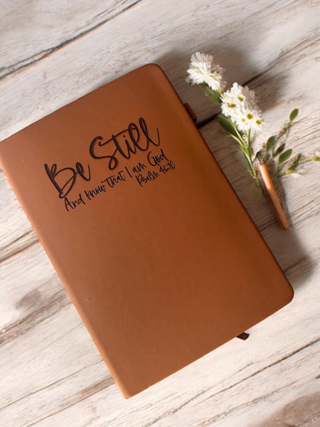 Be Still and know that I am God Prayer Journal, Psalm 46:10, Prayer Journal for Women, Bible Study Notebook