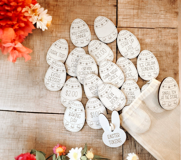 Easter Egg Filler Tokens for Easter Basket