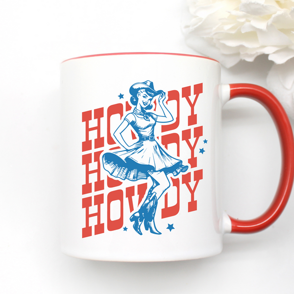 western cowgirl, howdy. rodeo, country mug, gift from tennessee