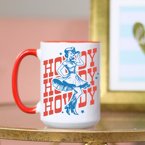 western cowgirl, howdy. rodeo, country mug, gift from tennessee