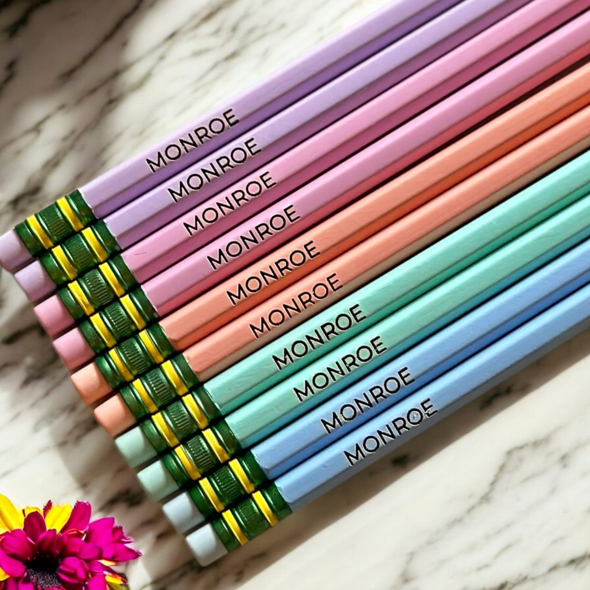 Personalized Engraved Pencil Set