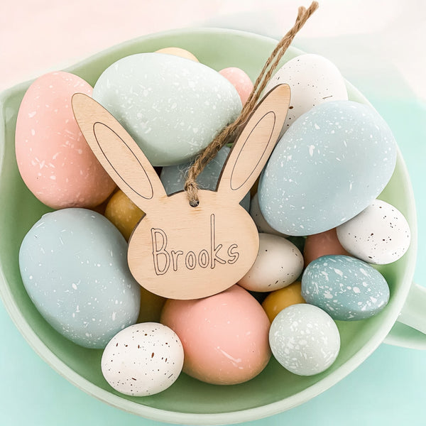 Personalized Easter Egg Painting Set & Custom Basket Tag