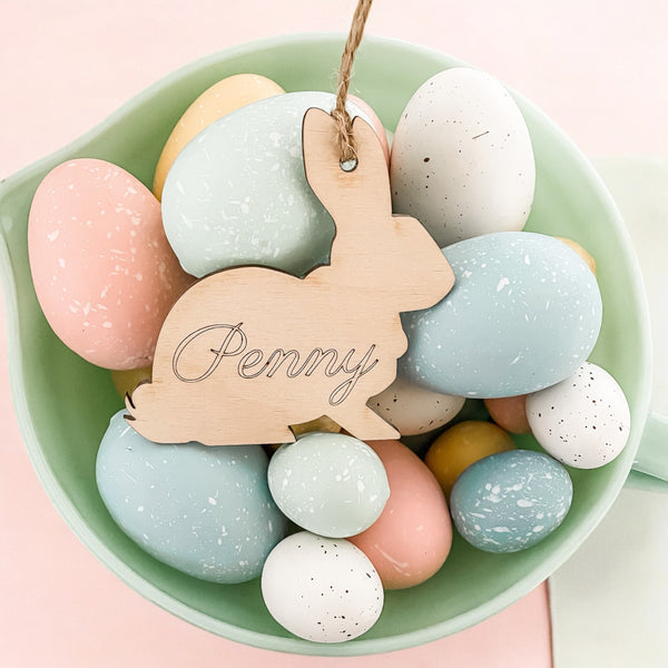 Personalized Easter Egg Painting Set & Custom Basket Tag