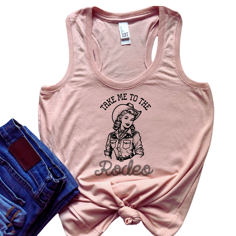cowgirl summer, hot girl summer, summer tank top, vintage cowgirl tank top, take me to the rodeo