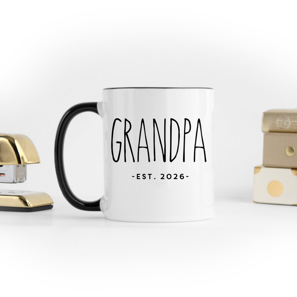 New Grandparents with Select Year Options Ceramic Mug