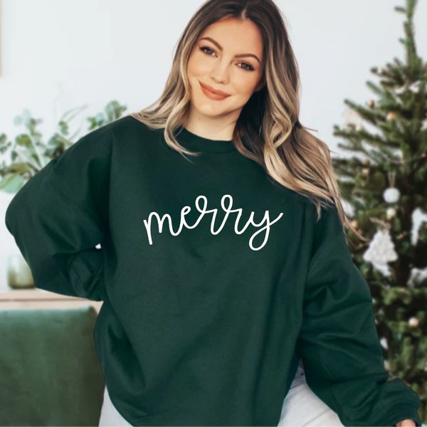 Merry Green Christmas Sweatshirt