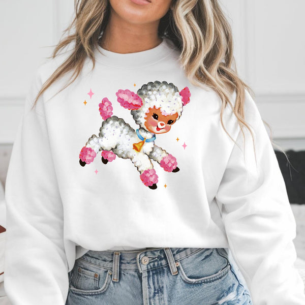 Cottagecore, grandmacore, lamb shirt, retro spring tee, vintage inspired spring apparel, silly goose