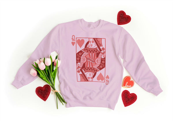 Queen of Hearts Sweatshirt
Valentine&#39;s Day Sweatshirt for Women
Pink and Red Sweatshirt
Romantic Sweatshirt for Her
Valentine Queen Sweatshirt Queen Card Sweatshirt
Heart Design Sweatshirt
Cute Valentine&#39;s Outfit
Gift for Her Valentine&#39;s Day