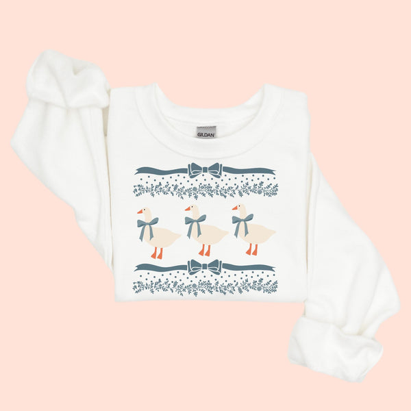 Goose Shirt, Goose Tee, Goose Tee for Women, Blue Ribbon Goose, goose Apparel, Silly Goose Shirt