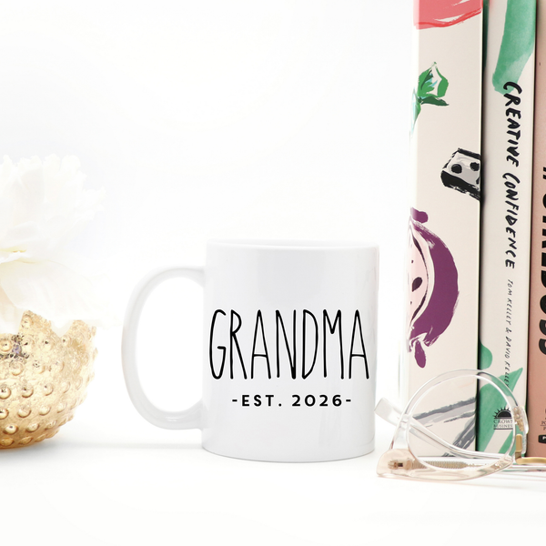 New Grandparents with Select Year Options Ceramic Mug