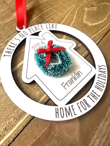 there's no place like home ornament, 2024 ornament, housewarming gift, new home ornament, moving ornament